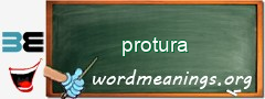 WordMeaning blackboard for protura